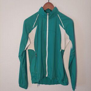 MEC Green White Lightweight Windbreaker Jacket Size XS